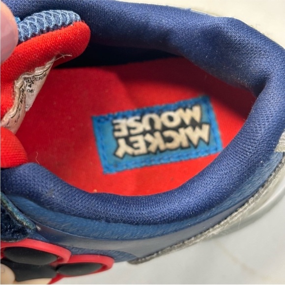 Micky Mouse Sneakers blue and red toddler child size 7 - Picture 5 of 9